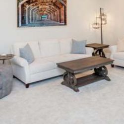Two White Couches - Living Room 