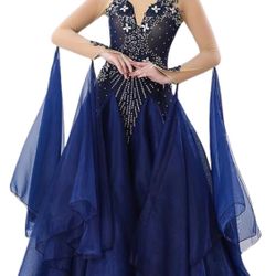 Professional Ballroom Dance Dresses Tango National Standard Performance Skirt Women's Waltz