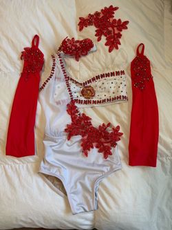 Dance Competition Costume with Accessories