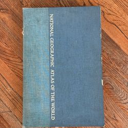 1975 National Geographic Atlas Of The World Book