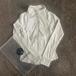 White Gold Zipper Lululemon Define Jacket