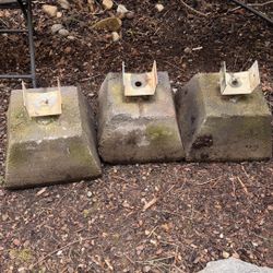 3 Concrete Pier Blocks