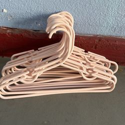 17 light pink kids hangers