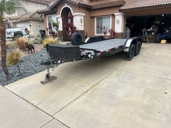 18’ flat bed trailer
