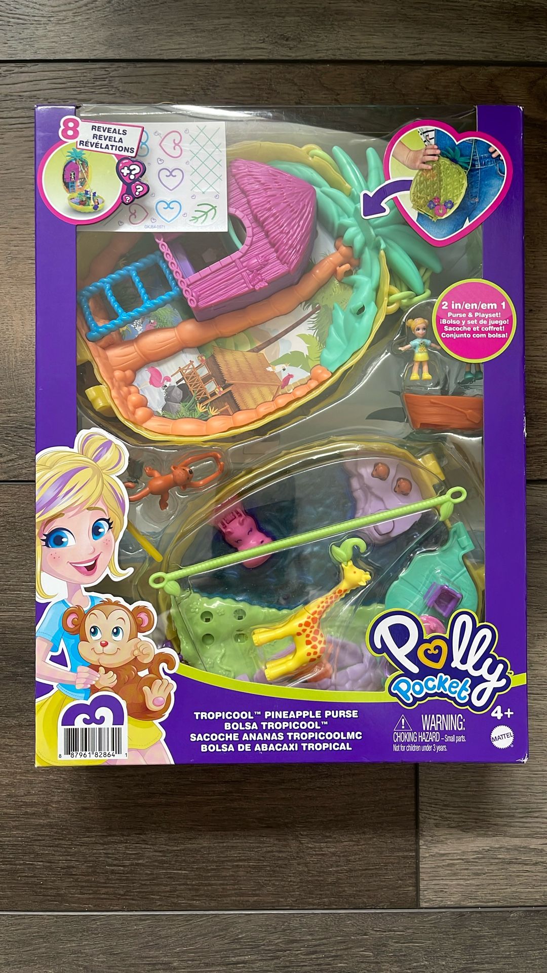 Polly Pocket Tropical Pineapple Purse - NIB
