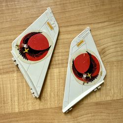 Vintage 1983 Hasbro GI Joe SkyStriker XP-14F Parts Rear Tail Fin Set
