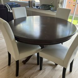 Beautiful Sold Cherry Wood Table 
