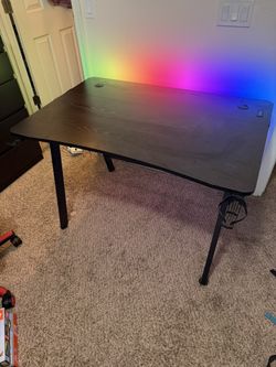 Gaming Desk With Led Lights