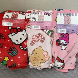 Hello Kitty Christmas Blankets