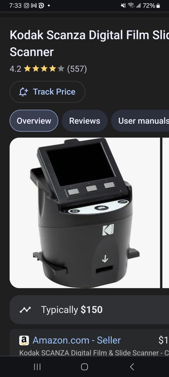 Kodak Scanza Digital Film Slide Scanner