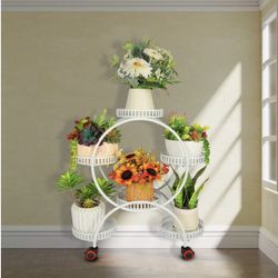 Plant Stand 6 Potted Metal Plant Stands Flower Stands