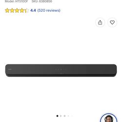 Sony HTS100F Soundbar with Bass Reflex Speaker