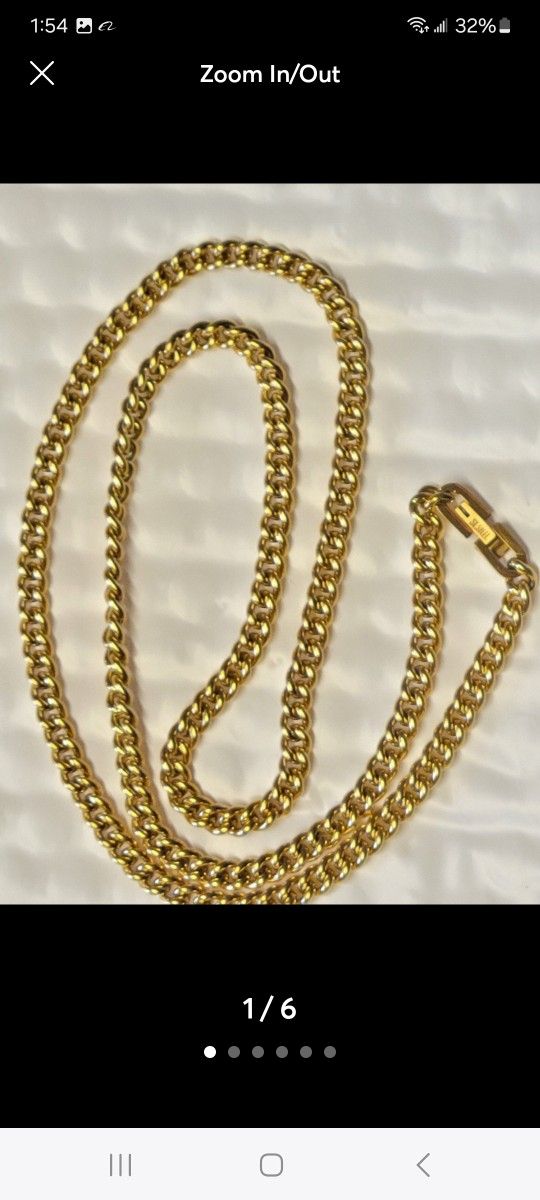 24" 18k Gold Miami Cuban Necklace 5mm thick - New - Heavy (35 grams) ☆