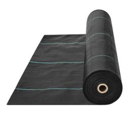 VEVOR 13FTx108FT Premium Heavy Duty Weed Barrier Landscape Fabric, 5OZ Woven Geotextile Fabric Under Gravel, High Permeability for Weed Blocker Weed M