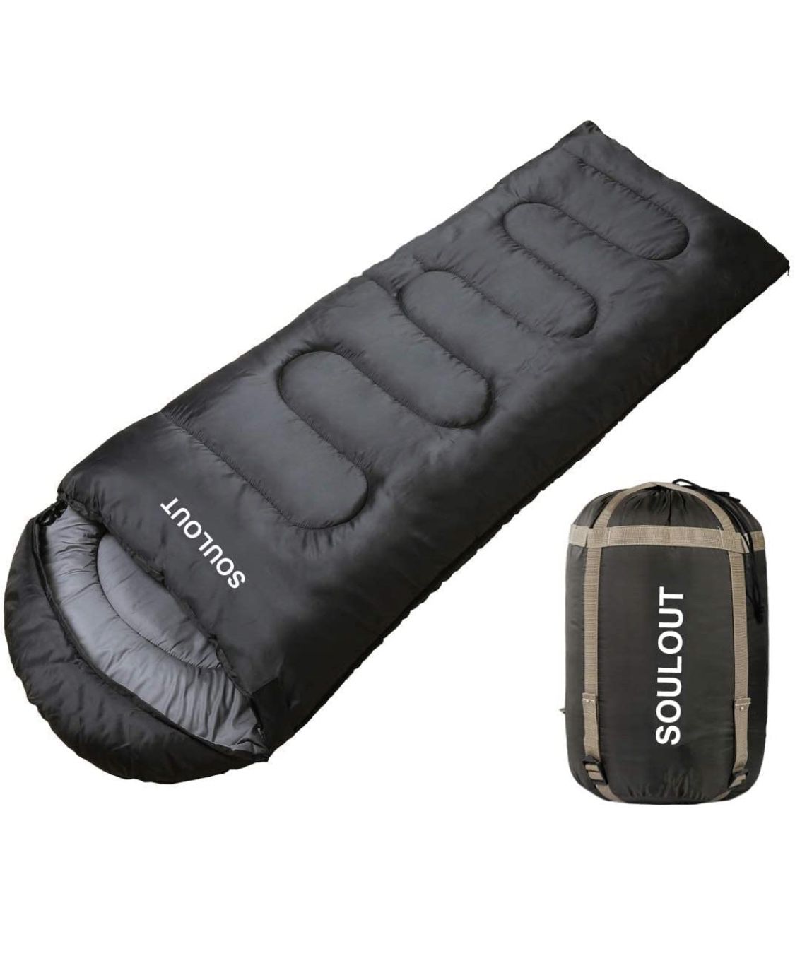 Sleeping Bag,3-4 Seasons Warm Cold Weather Lightweight, Portable, Waterproof Sleeping Bag with Compression Sack for Adults & Kids - Indoor & Outdoor: 