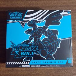 Pokemon Cards Scarlet and Violet Black Bolt Elite Trainer Box
