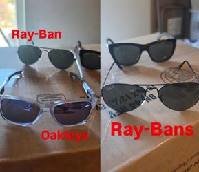 Authentic Ray-Ban, Oakley Sunglasses