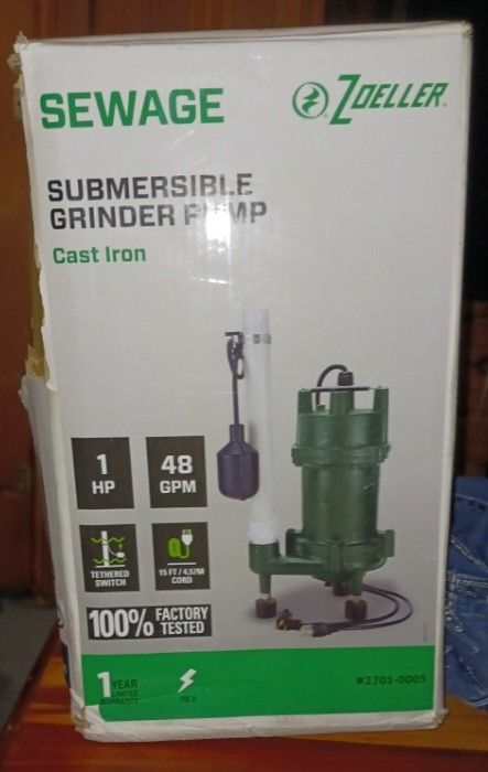 NIB-Zoeller Sewage Grinder |
Model 2(contact info removed)