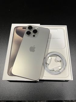 New iPhone 15 Pro Max 256gb 100% Battery Unlocked