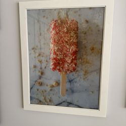 Strawberry Shortcake Popsicle - Framed Art 