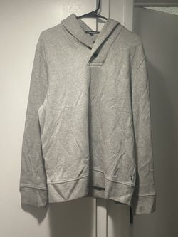 Nautica Light Grey Sweater Hoodie Like New Size Large 