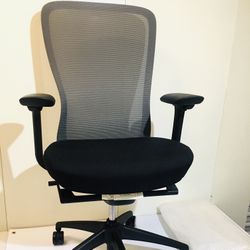 NEW Ayalon Ergonomic Office Chair Swivel Mesh & Fabric Black & Gray $250