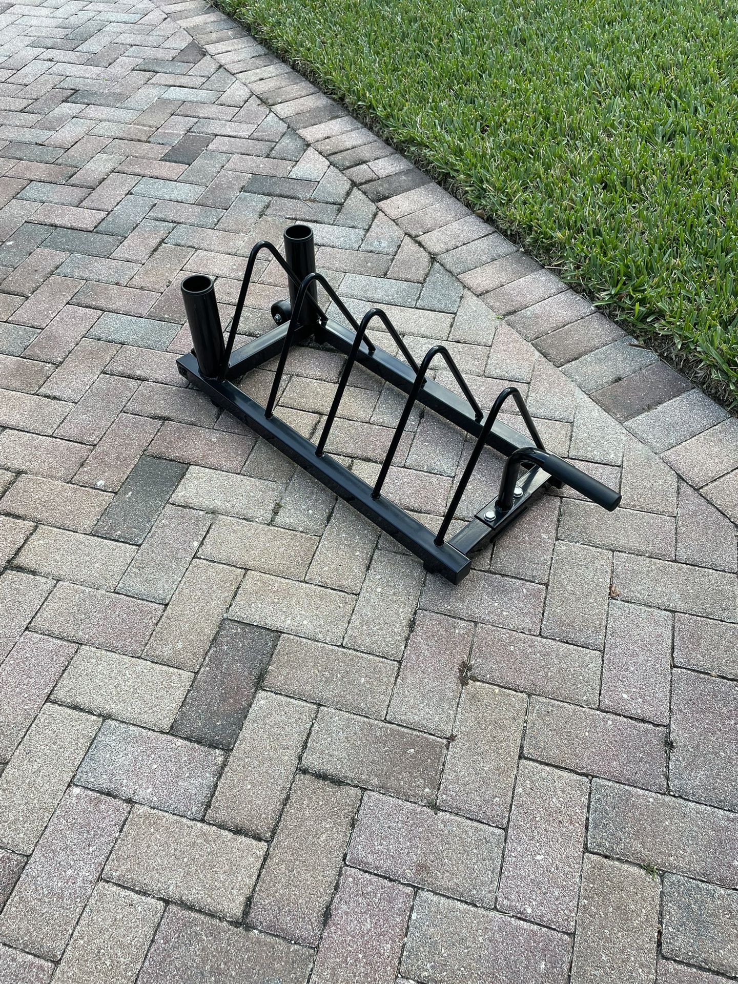 Weight Plate & Barbell Rack With Wheels