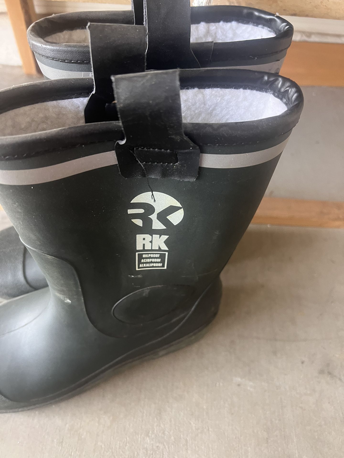 Waterproof Rubber Sole Rain Boot Size -10-5
