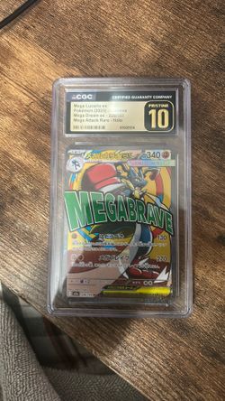 Pokemon Cgc Pristine 10 Mega Lucario