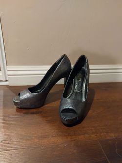 open toe stilettos 8-1/2