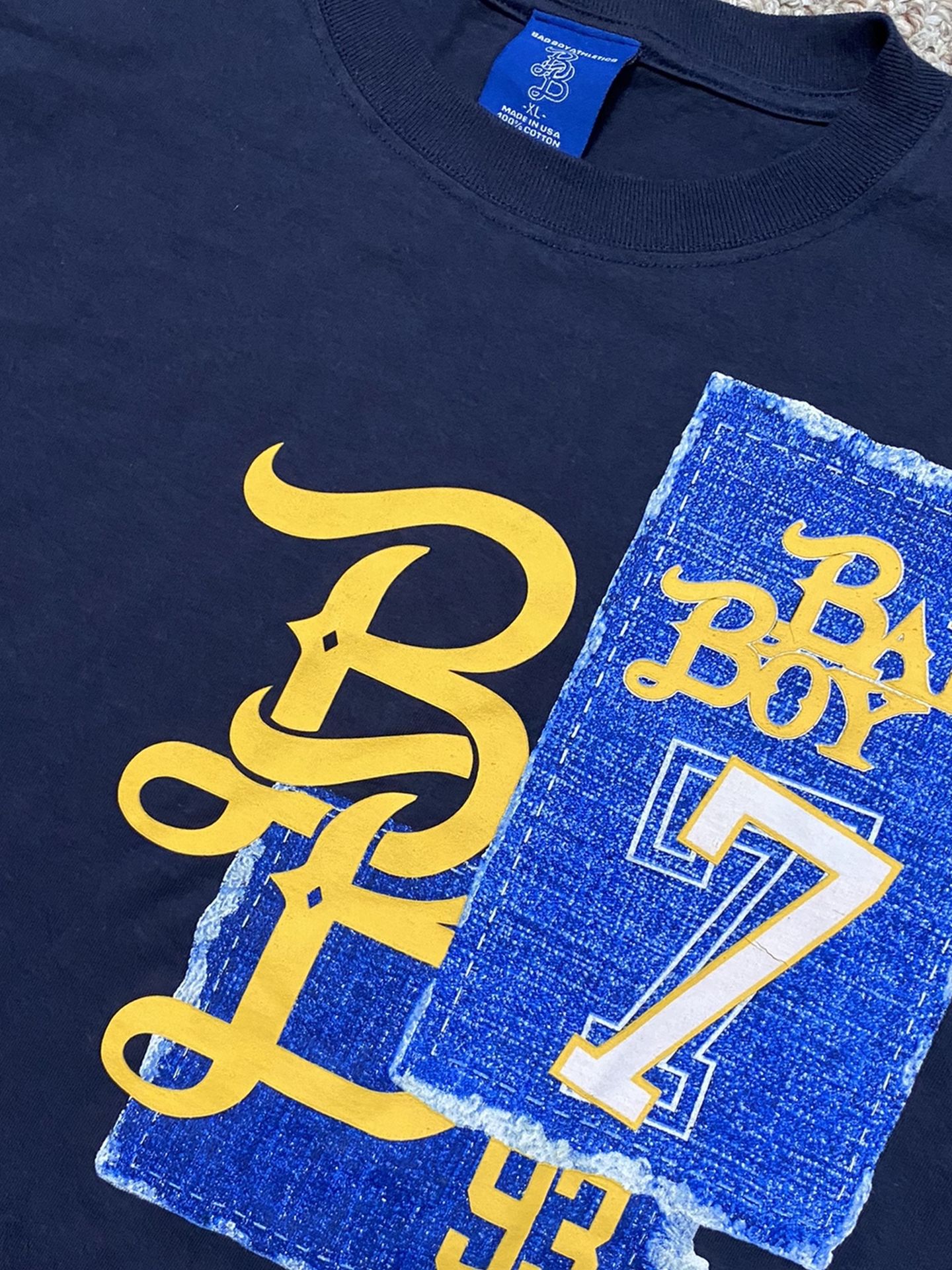 Vintage Bad Boy Records Athletics Puff Daddy Rap Hip Hop Tee Shirt XXL 90’s