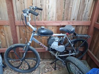 Off road gas powered mountain bike