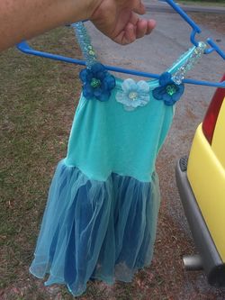 Princess Expressions costume size large looks like it fits 6 to 7 possibly 8 year old