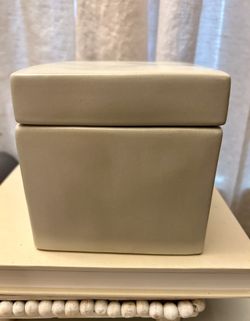 Studio McGee Ceramic Square Box 5x5