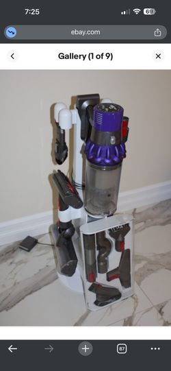 This is a Dyson Cyclone V10 Dok, a free-standing dock designed to store and recharge the Dyson Cyclone V10 vacuum a