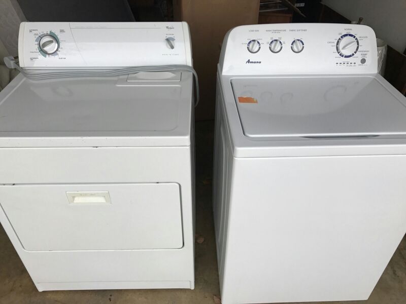 Clean Amana washer Kenmore dryer clean 30 warranty