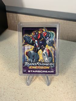 Transformers Energon Starscream Trading Card 2003 Tech Specs Bios Hasbro Vintage