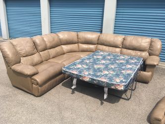 Sectional With Pullout Bed And Recliners