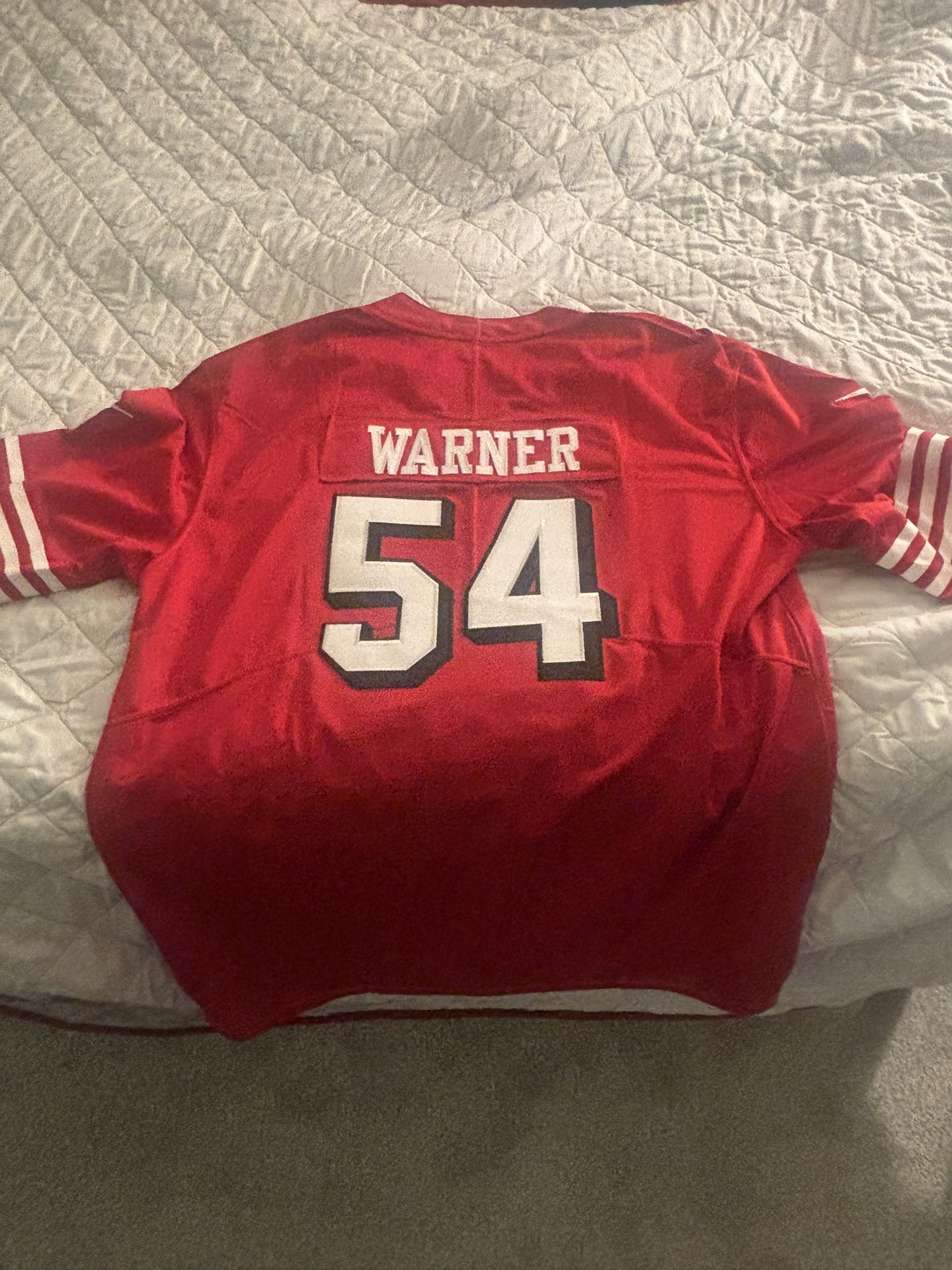 XXXL Brand New Fred Warner 49ers Throwback Jersey