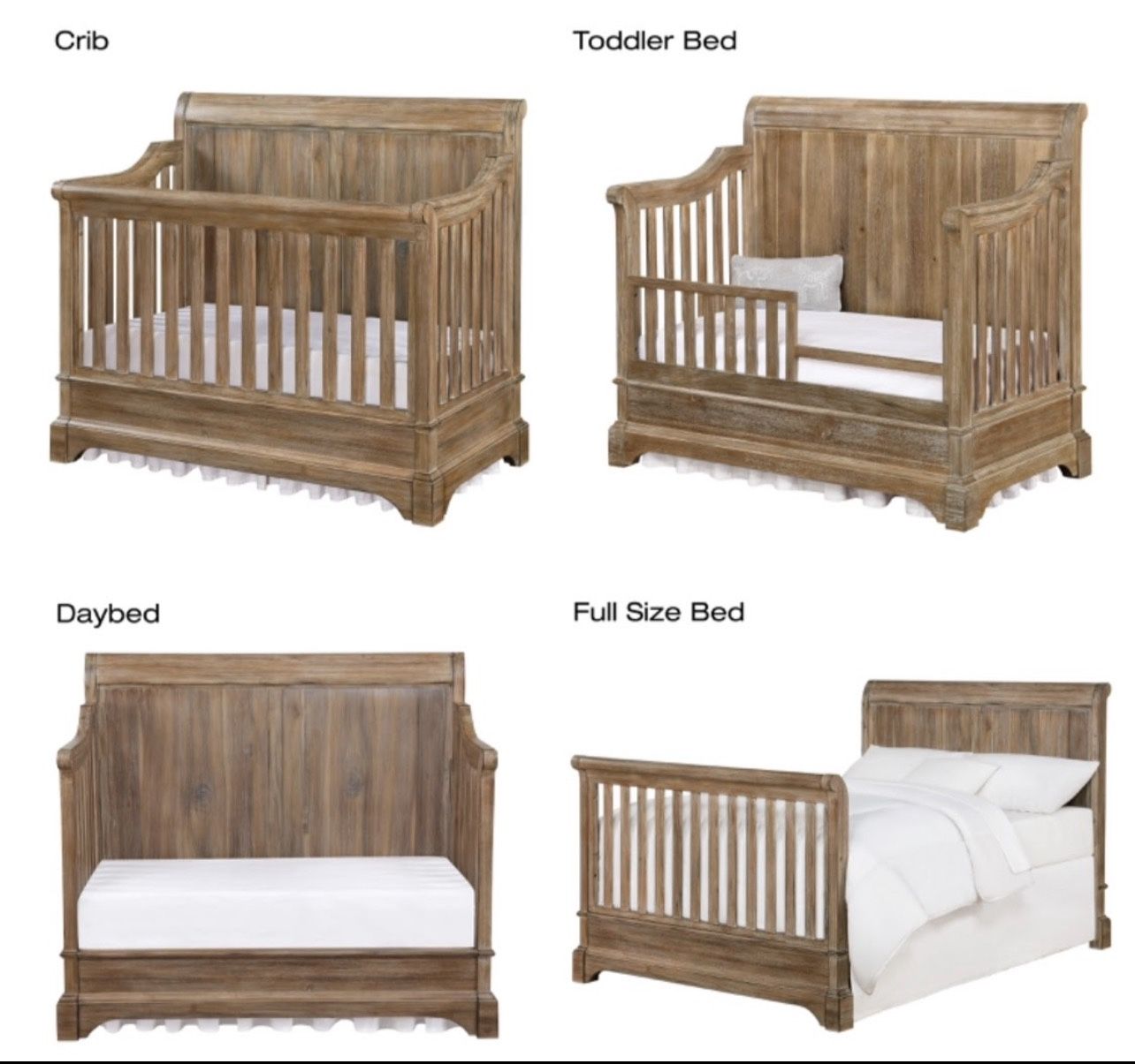 Bertini pembrooke full bed conversion shop kit