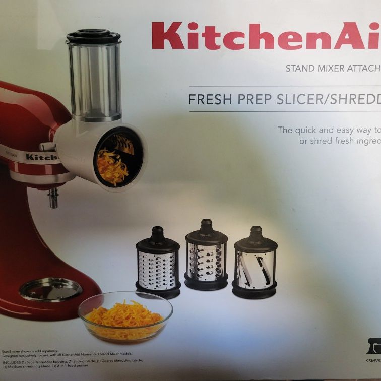 KitchenAid 5-Piece Fresh Prep Slicer/Shredder Attachment Set in White for  Sale in Phillips Ranch, CA OfferUp