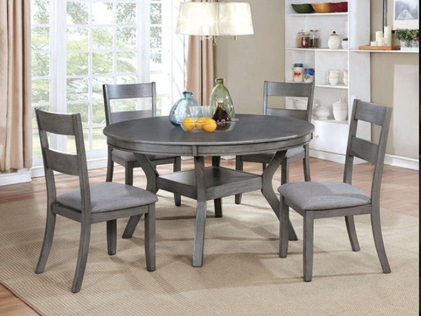 🔥🔥Brand New Grey 5pc Dining Table Set🔥🔥