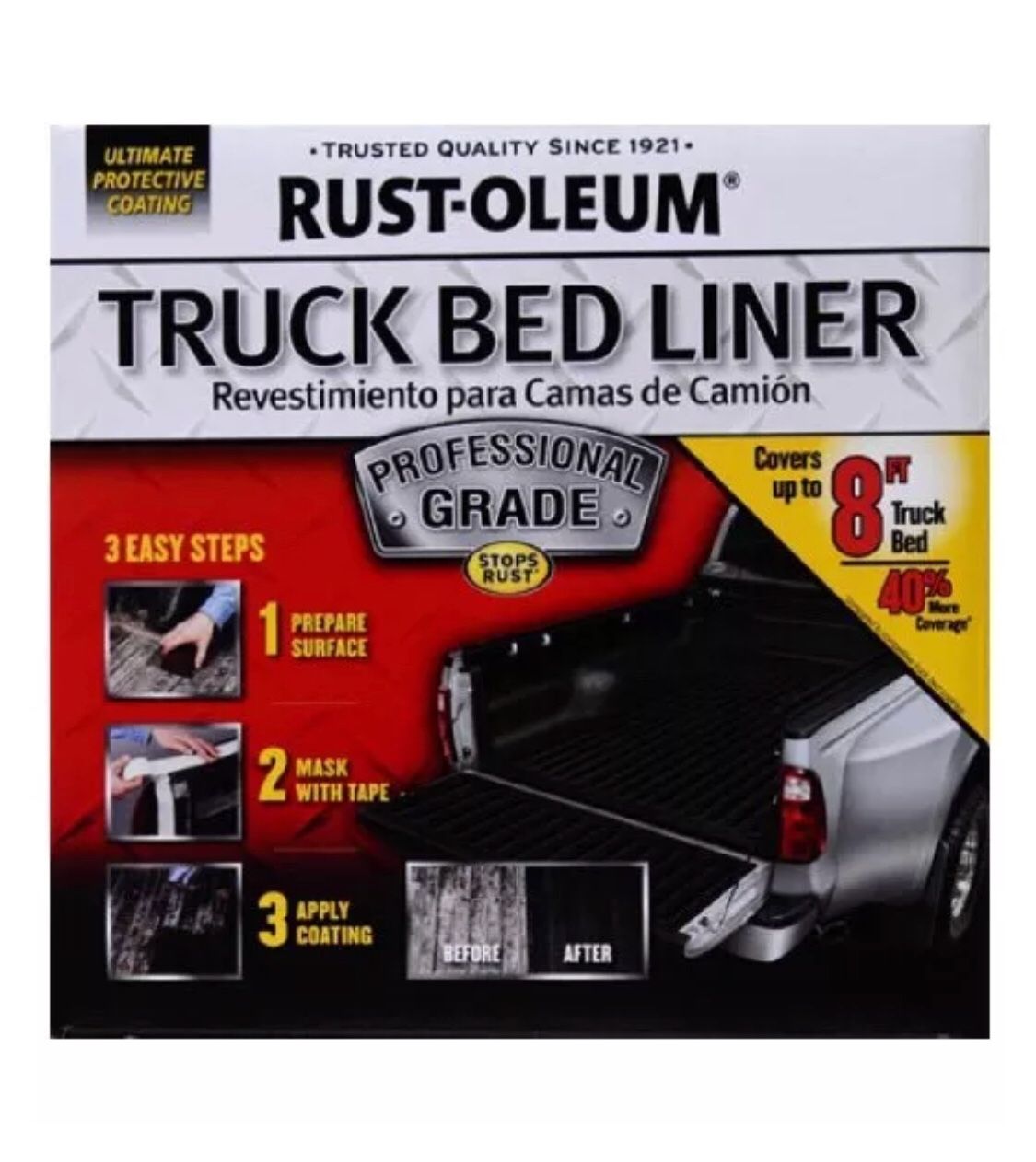 New Rust-Oleum Professional Grade Truck Bed Liner Kit 298475 Protective Coating