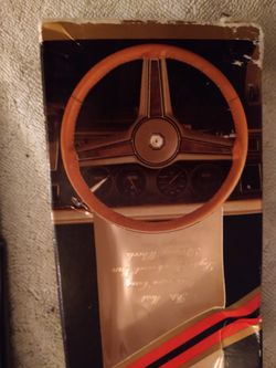 Genuine all Leather Steering Wheel Cover NEW