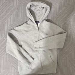 Kids Gray Polo Zip up Jacket