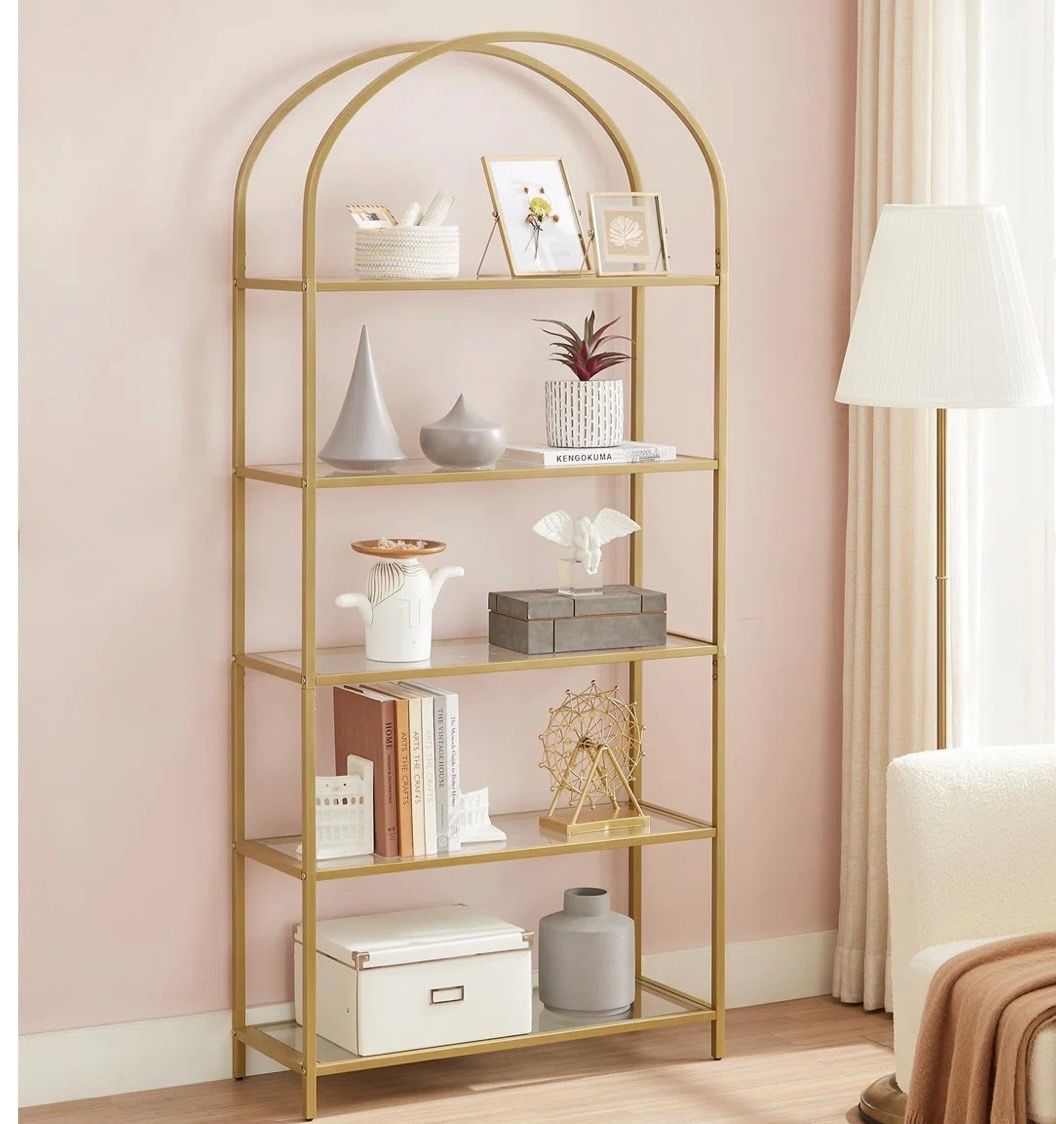 Gold Arched Shelves