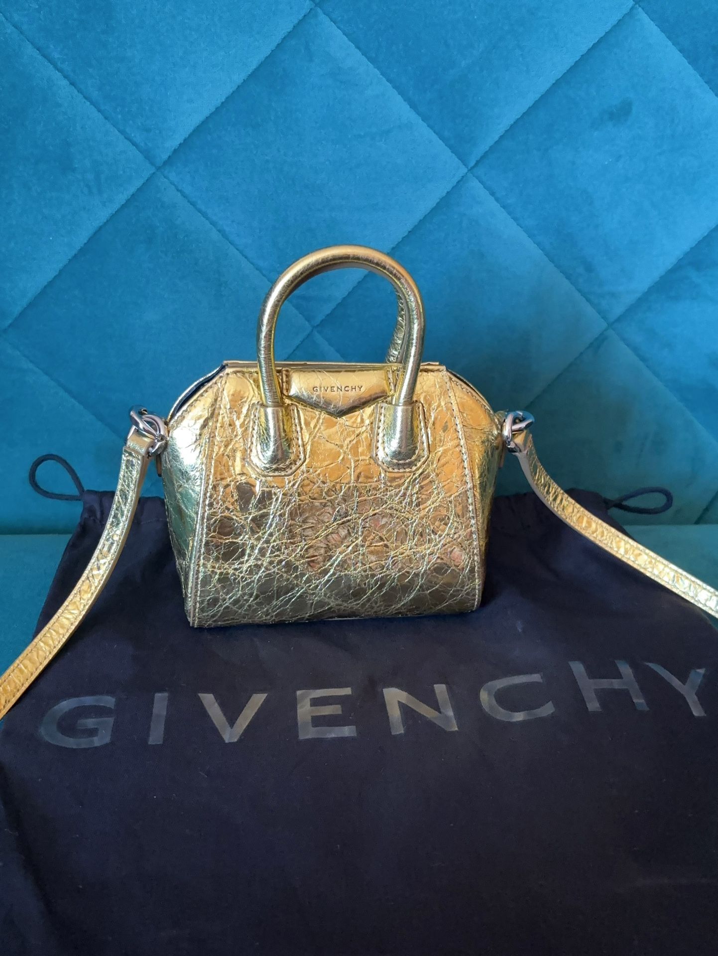 authentic Givenchy Antigona Bag Leather Micro