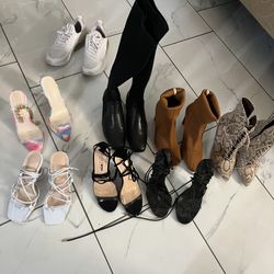 High heels, Boots, Sandals