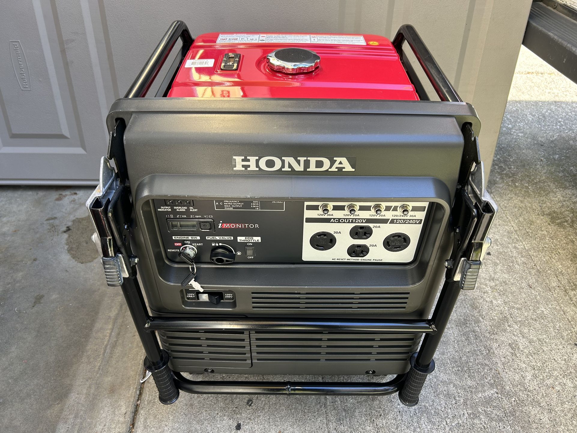 Honda em5000is Generator inverter with power cord and manual for Sale