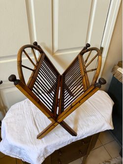 Vintage Wood magazine holder